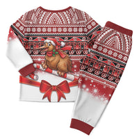 New Zealand Kiwi Bird Christmas Pajama Set Maori Inspired Knitted Patterns