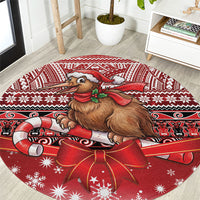 New Zealand Kiwi Bird Christmas Round Carpet Maori Inspired Knitted Patterns