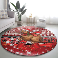 New Zealand Kiwi Bird Christmas Round Carpet Maori Inspired Knitted Patterns