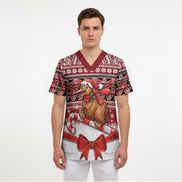 New Zealand Kiwi Bird Christmas Scrub Top Maori Inspired Knitted Patterns