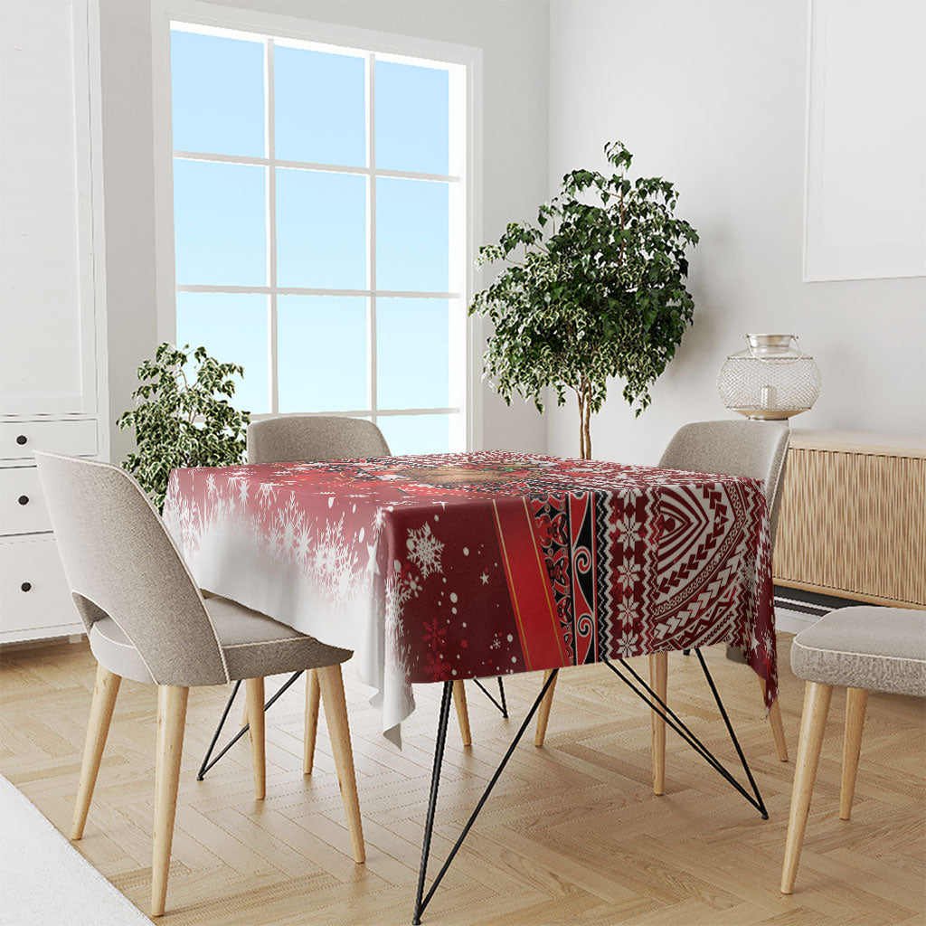 New Zealand Kiwi Bird Christmas Tablecloth Maori Inspired Knitted Patterns LT9 - Polynesian Pride