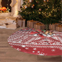 New Zealand Kiwi Bird Christmas Tree Skirt Maori Inspired Knitted Patterns
