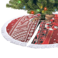 New Zealand Kiwi Bird Christmas Tree Skirt Maori Inspired Knitted Patterns