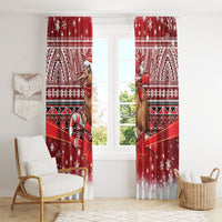 New Zealand Kiwi Bird Christmas Window Curtain Maori Inspired Knitted Patterns
