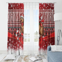 New Zealand Kiwi Bird Christmas Window Curtain Maori Inspired Knitted Patterns