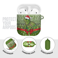New Zealand Tuatara Christmas AirPods Case Maori Inspired Knitted Patterns