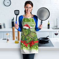 New Zealand Tuatara Christmas Apron Maori Inspired Knitted Patterns