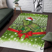 New Zealand Tuatara Christmas Area Rug Maori Inspired Knitted Patterns