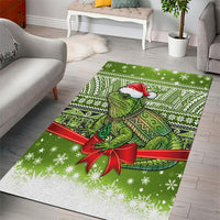 New Zealand Tuatara Christmas Area Rug Maori Inspired Knitted Patterns