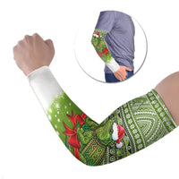 New Zealand Tuatara Christmas Arm Sleeves Maori Inspired Knitted Patterns