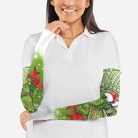 New Zealand Tuatara Christmas Arm Sleeves Maori Inspired Knitted Patterns