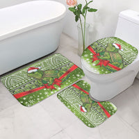 New Zealand Tuatara Christmas Bathroom Set Maori Inspired Knitted Patterns
