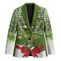 New Zealand Tuatara Christmas Blazer Maori Inspired Knitted Patterns