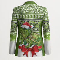 New Zealand Tuatara Christmas Blazer Maori Inspired Knitted Patterns