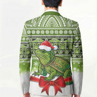 New Zealand Tuatara Christmas Blazer Maori Inspired Knitted Patterns