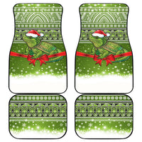 New Zealand Tuatara Christmas Car Mats Maori Inspired Knitted Patterns