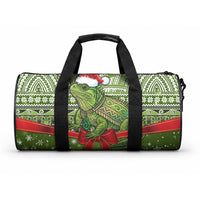 New Zealand Tuatara Christmas Duffle Bag Maori Inspired Knitted Patterns