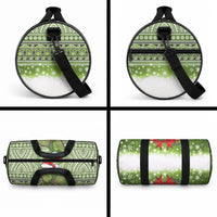 New Zealand Tuatara Christmas Duffle Bag Maori Inspired Knitted Patterns