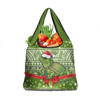 New Zealand Tuatara Christmas Grocery Bag Maori Inspired Knitted Patterns