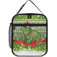New Zealand Tuatara Christmas Lunch Bag Maori Inspired Knitted Patterns
