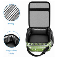 New Zealand Tuatara Christmas Lunch Bag Maori Inspired Knitted Patterns