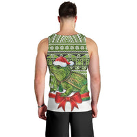 New Zealand Tuatara Christmas Men Tank Top Maori Inspired Knitted Patterns