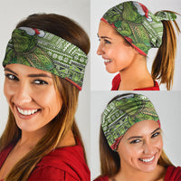 New Zealand Tuatara Christmas Neck Gaiter Maori Inspired Knitted Patterns