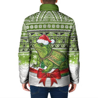 New Zealand Tuatara Christmas Padded Jacket Maori Inspired Knitted Patterns