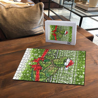 New Zealand Tuatara Christmas Puzzle Maori Inspired Knitted Patterns