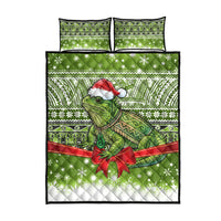 New Zealand Tuatara Christmas Quilt Bed Set Maori Inspired Knitted Patterns
