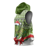 New Zealand Tuatara Christmas Sleeveless Hoodie Maori Inspired Knitted Patterns LT9 - Polynesian Pride