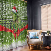 New Zealand Tuatara Christmas Window Curtain Maori Inspired Knitted Patterns