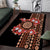 Bula Fiji Tagimoucia Flower Masi Tapa Tribal Area Rug Brown Color LT9 Brown - Polynesian Pride