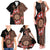 Bula Fiji Tagimoucia Flower Masi Tapa Tribal Family Matching Tank Maxi Dress and Hawaiian Shirt Brown Color LT9 - Polynesian Pride