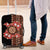 Bula Fiji Tagimoucia Flower Masi Tapa Tribal Luggage Cover Brown Color LT9 Brown - Polynesian Pride