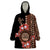 Bula Fiji Tagimoucia Flower Masi Tapa Tribal Wearable Blanket Hoodie Brown Color LT9 One Size Brown - Polynesian Pride