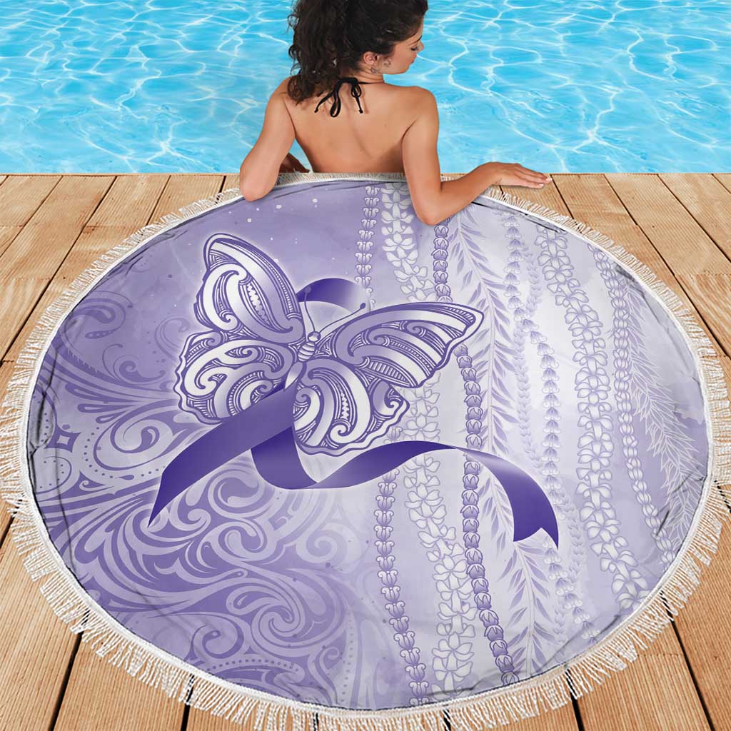 Epilepsy Awareness Beach Blanket Maile Pikake Lokelani Crown Flower Lei Inspired LT9 - Polynesian Pride