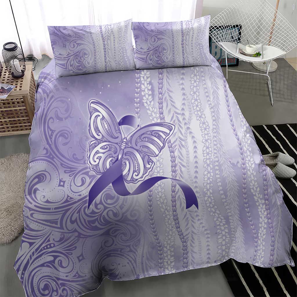 Epilepsy Awareness Bedding Set Maile Pikake Lokelani Crown Flower Lei Inspired LT9 - Polynesian Pride