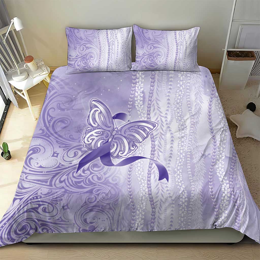 Epilepsy Awareness Bedding Set Maile Pikake Lokelani Crown Flower Lei Inspired LT9 - Polynesian Pride
