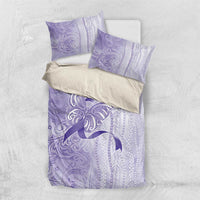 Epilepsy Awareness Bedding Set Maile Pikake Lokelani Crown Flower Lei Inspired LT9 US Twin 172cm x 218cm Purple - Polynesian Pride