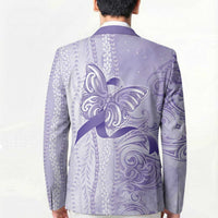 Epilepsy Awareness Blazer Maile Pikake Lokelani Crown Flower Lei Inspired LT9 - Polynesian Pride