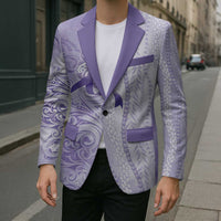 Epilepsy Awareness Blazer Maile Pikake Lokelani Crown Flower Lei Inspired LT9 - Polynesian Pride