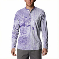 Epilepsy Awareness Button Sweatshirt Maile Pikake Lokelani Crown Flower Lei Inspired LT9 - Polynesian Pride