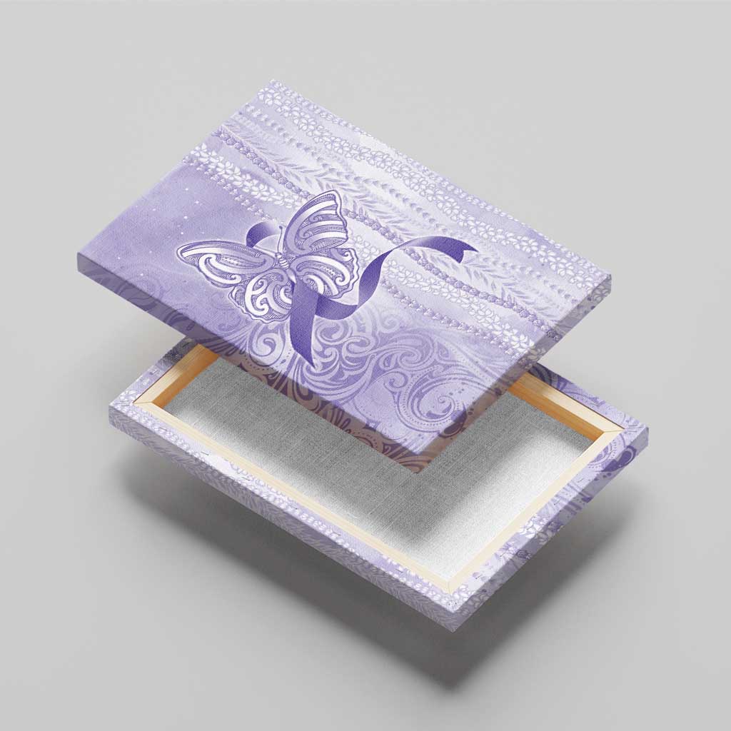 Epilepsy Awareness Canvas Wall Art Maile Pikake Lokelani Crown Flower Lei Inspired LT9 - Polynesian Pride