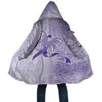 Epilepsy Awareness Cloak Maile Pikake Lokelani Crown Flower Lei Inspired LT9 Unisex Purple - Polynesian Pride