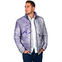 Epilepsy Awareness Padded Jacket Maile Pikake Lokelani Crown Flower Lei Inspired LT9 - Polynesian Pride