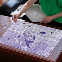 Epilepsy Awareness Puzzle Maile Pikake Lokelani Crown Flower Lei Inspired LT9 - Polynesian Pride