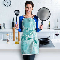 PTSD Awareness Apron Maile Pikake Lokelani Crown Flower Lei Inspired LT9 - Polynesian Pride