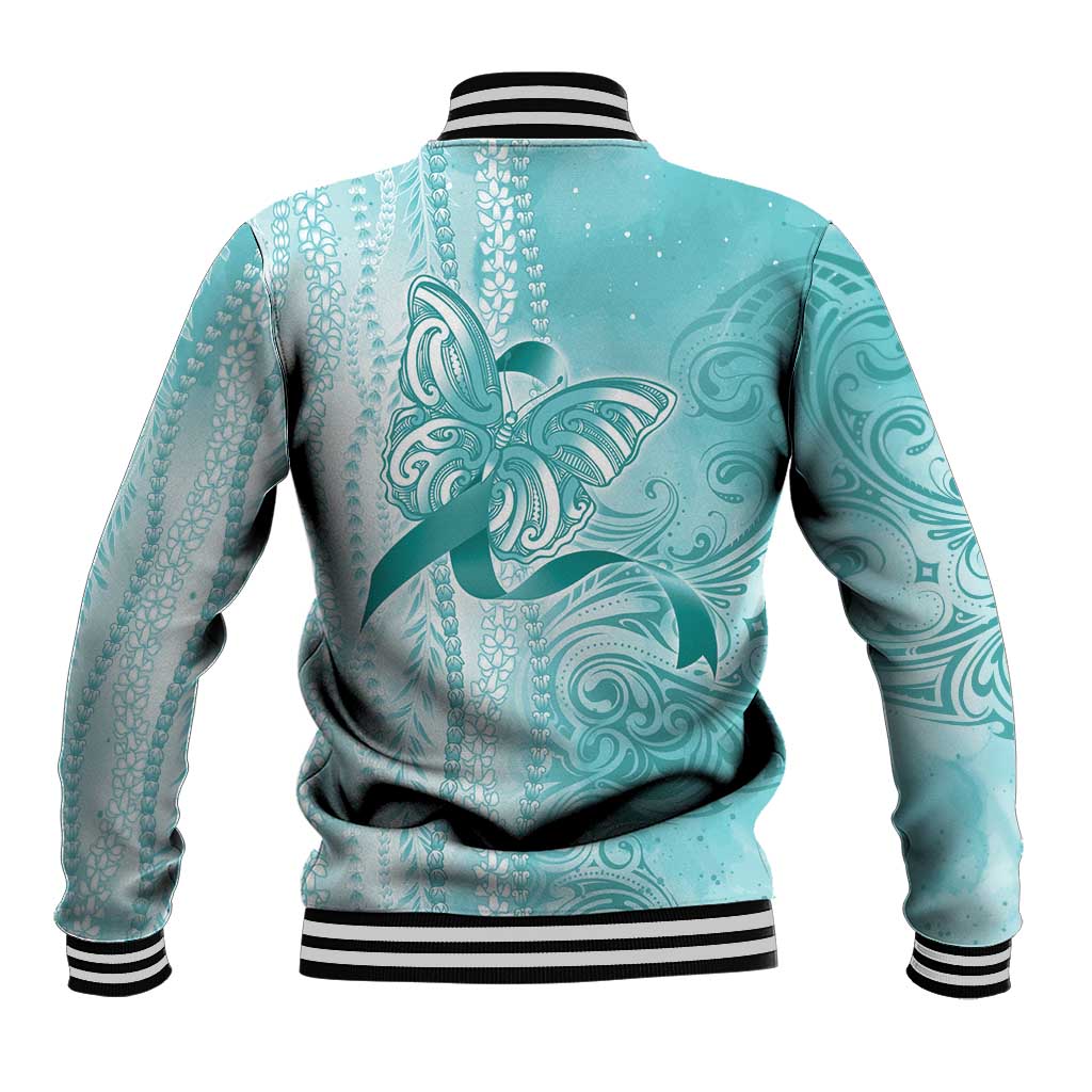 PTSD Awareness Baseball Jacket Maile Pikake Lokelani Crown Flower Lei Inspired LT9 - Polynesian Pride