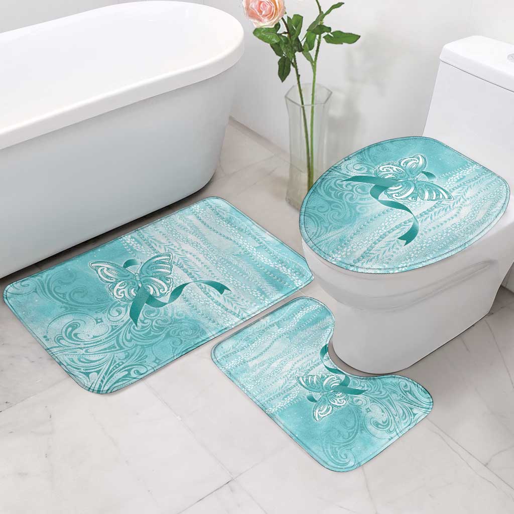 PTSD Awareness Bathroom Set Maile Pikake Lokelani Crown Flower Lei Inspired LT9 - Polynesian Pride